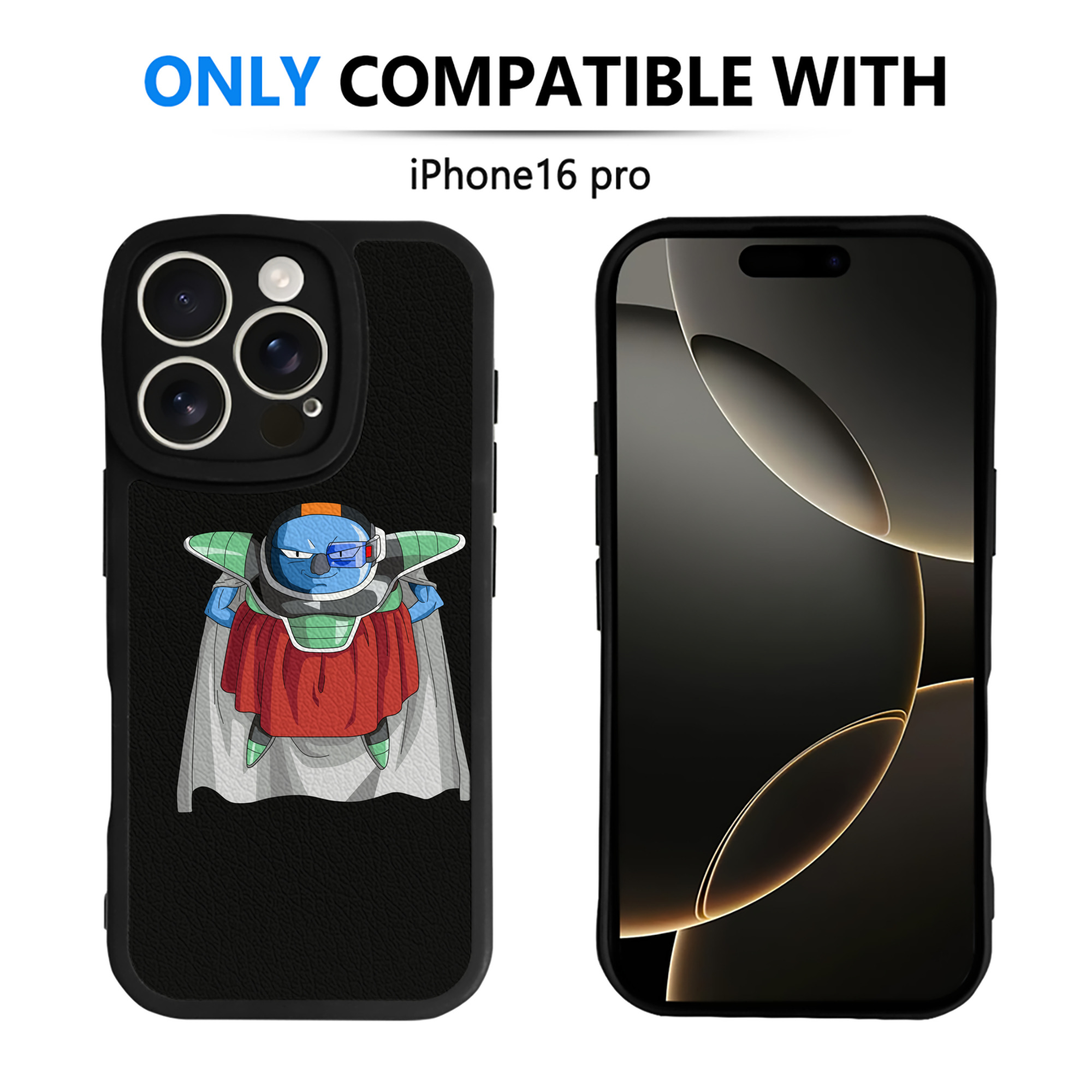 （画像用） ドラゴンボール DRAGON BALL 【iPhone 16シリーズ対応】シリコンスマホケース（レザー調） 材質：シリコン